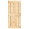 Porte coulissante et kit de quincaillerie 95x210 cm pin massif 