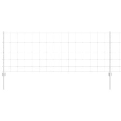 Poteaux de Clôture 11 pcs U-Channel 80 cm Acier Galvanisé 