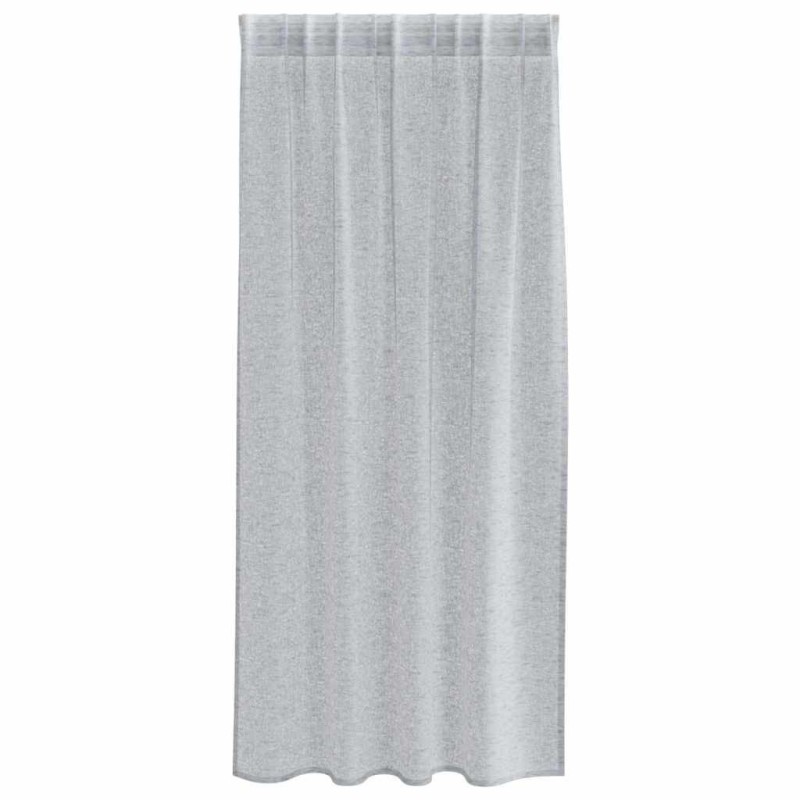 Rideaux 2 pcs Gris foncé 140 x 175 cm Polyester 