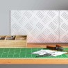 Plaques en Aluminium à Motif en Damier 2 pcs Antidérapantes 30x20 cm 