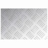 Plaques en Aluminium à Motif en Damier 2 pcs Antidérapantes 30x20 cm 