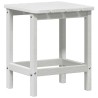 Ensemble de Salon de Jardin 3 Pièces Blanc HDPE 
