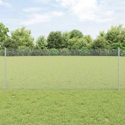 Pieux de clôture 11 pcs U-Channel 80 cm Acier galvanisé 