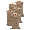 Sacs en jute 5 pcs 65x135 cm 100 % jute 220 g/m² 