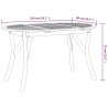 Table de jardin 150x90x75 cm Bois d'acacia solide 