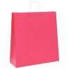 Sacs en papier 250 pcs avec poignées rose 45x17x48 cm 