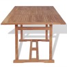 Table de jardin 180x90x75 cm Bois de teck solide 