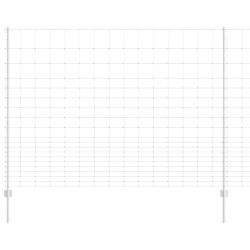 Poteaux de Clôture 22 pcs U-Channel 160 cm Acier Galvanisé 