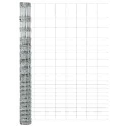 Poteaux de Clôture 22 pcs U-Channel 160 cm Acier Galvanisé 