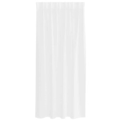 Rideaux avec des rideaux 2 pcs Blanc 140 x 175 cm Polyester 
