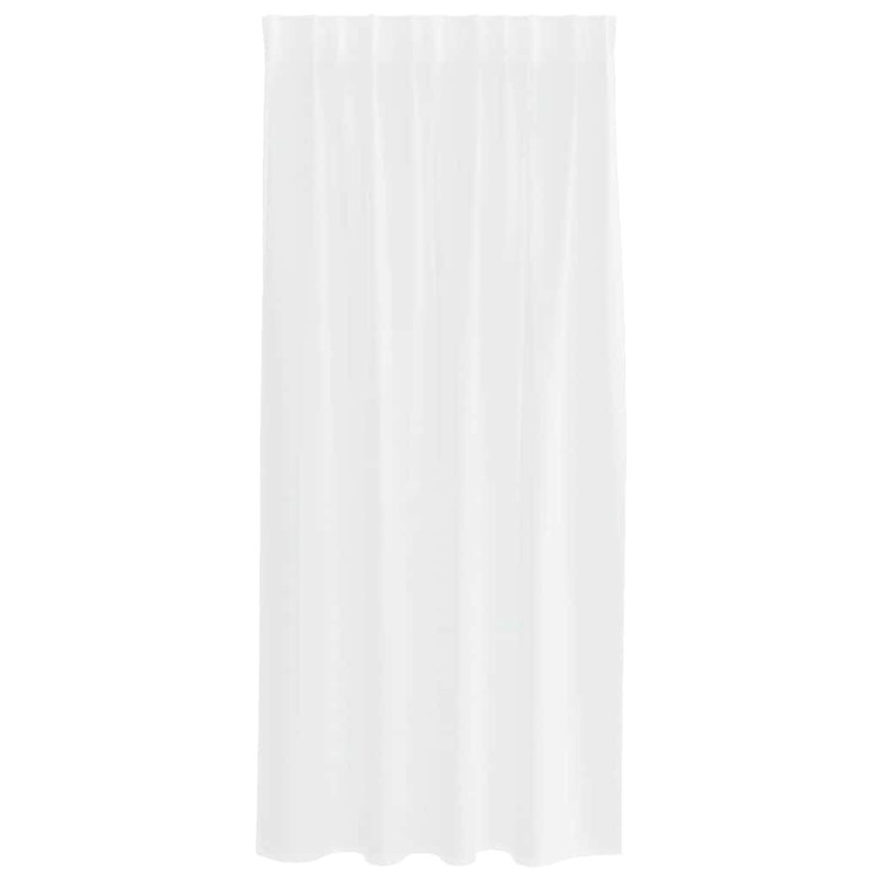 Rideaux avec des rideaux 2 pcs Blanc 140 x 175 cm Polyester 