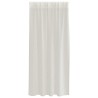 Rideaux avec des rideaux 2 pcs Crème 140 x 175 cm Polyester 