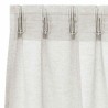 Rideaux avec des rideaux 2 pcs Crème 140 x 175 cm Polyester 