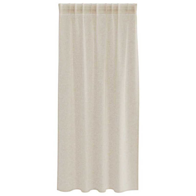 Rideaux avec des rideaux 2 pcs Sable 140 x 175 cm Polyester 