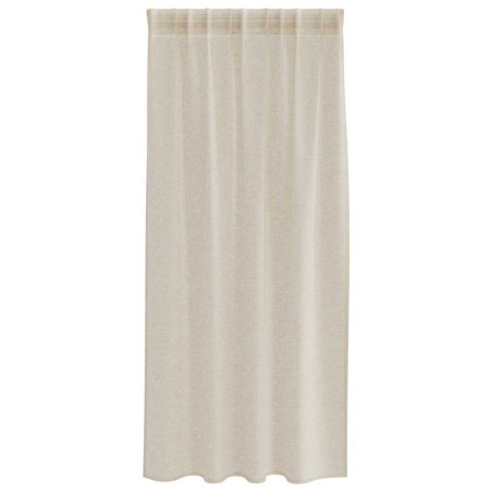 Rideaux avec des rideaux 2 pcs Sable 140 x 175 cm Polyester 