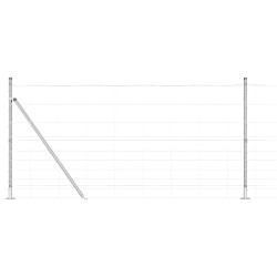 Clôture 1,2 x 25 m en acier galvanisé 