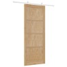 Porte coulissante avec matériel 'ORKDAL'en bois massif de pin 