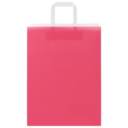 Sacs en papier 50 pcs avec poignées rose 26x12x35 cm 