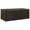 Boîte de rangement de jardin résine tressée 180x90x70 cm marron 