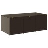 Boîte de rangement de jardin résine tressée 180x90x70 cm marron 
