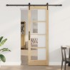Porte coulissante avec set de quincaillerie 73.5x211 cm en bois massif de pin 
