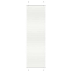 Store plissé blanc 65x200 cm largeur du tissu 64,4 cm polyester 