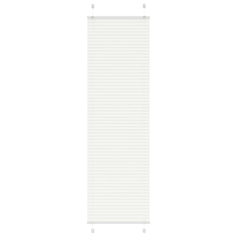 Store plissé blanc 65x200 cm largeur du tissu 64,4 cm polyester 
