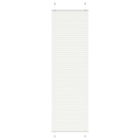 Store plissé blanc 65x200 cm largeur du tissu 64,4 cm polyester 