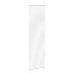 Store plissé blanc 65x200 cm largeur du tissu 64,4 cm polyester 