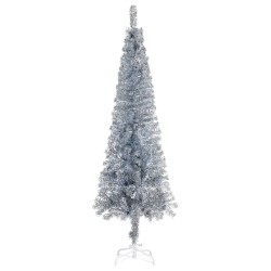 Sapin de Noël étroit Argenté 120 cm  