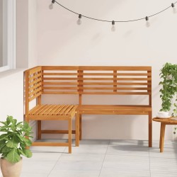Banc d'angle de jardin 140 cm Bois solide d'acacia 