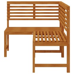 Banc d'angle de jardin 140 cm Bois solide d'acacia 