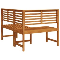 Banc d'angle de jardin 140 cm Bois solide d'acacia 