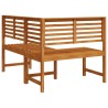 Banc d'angle de jardin 140 cm Bois solide d'acacia 