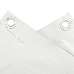 Écran d'intimité de balcon blanc 300x75 cm PVC 