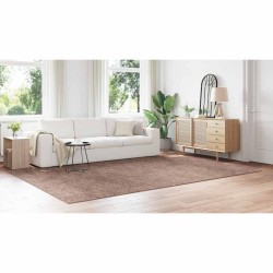 Tapis Shaggy avec dos en latex Marron 240x340 cm 