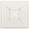 Table de jardin Blanc 90x90x73 cm Aluminium coulé 