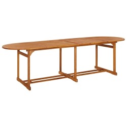Table à dîner de jardin 280x90x75 cm Bois d'acacia massif 
