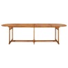 Table à dîner de jardin 280x90x75 cm Bois d'acacia massif 