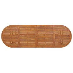 Table à dîner de jardin 280x90x75 cm Bois d'acacia massif 