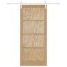 Porte coulissante avec matériel 93x211 cm Bois Massif Pin 