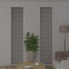 Store de Fenêtre avec des rideaux Autre Argenté 80 x 130 cm Aluminium 