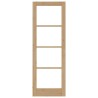 Porte intérieure avec verre "ORKDAL" 73,5x211x4 cm en bois massif de pin 