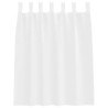 Rideaux avec des rideaux 2 pcs Blanc 140 x 140 cm Polyester 