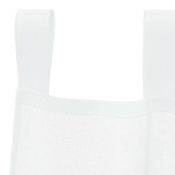 Rideaux avec des rideaux 2 pcs Blanc 140 x 140 cm Polyester 
