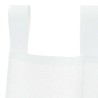Rideaux avec des rideaux 2 pcs Blanc 140 x 140 cm Polyester 