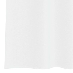 Rideaux avec des rideaux 2 pcs Blanc 140 x 140 cm Polyester 