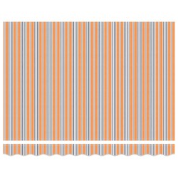 Auvent Rétractable Multicolore 350 x 250 cm tissu 