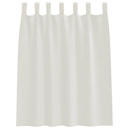 Rideaux avec des rideaux 2 pcs Crème 140 x 140 cm Polyester 