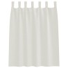 Rideaux avec des rideaux 2 pcs Crème 140 x 140 cm Polyester 
